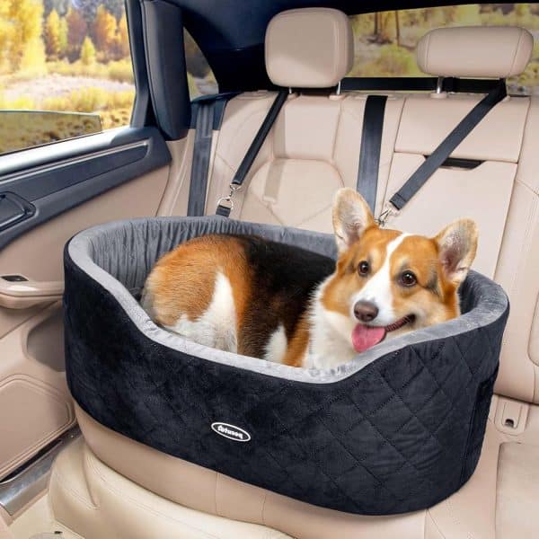 Pecute asiento de coche para perros grandes y medianos reseña